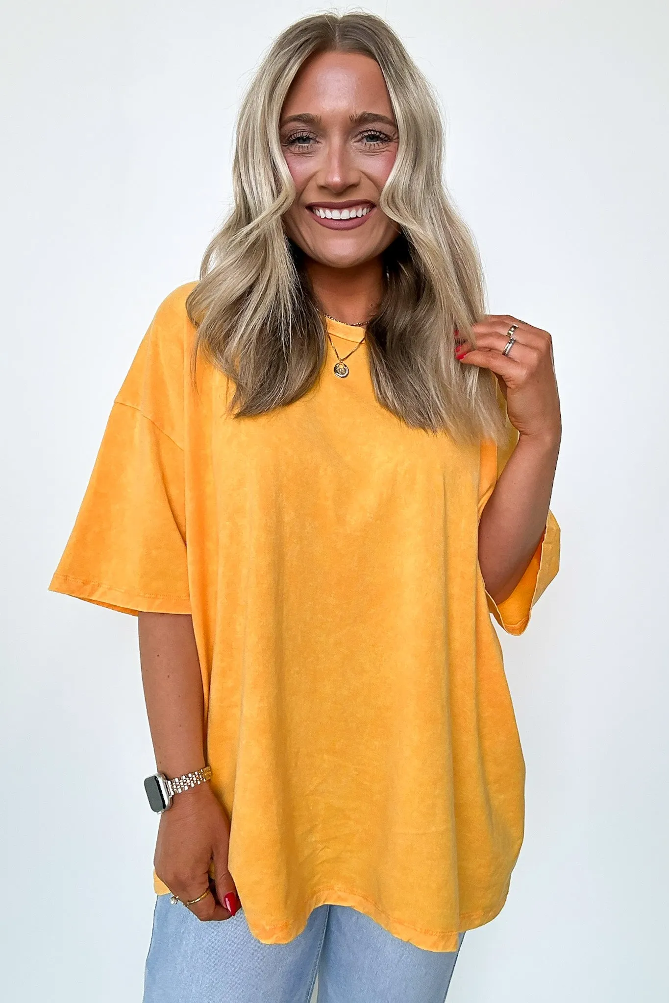 Weekend Awaits Mineral Wash Oversized Top - BACK IN STOCK