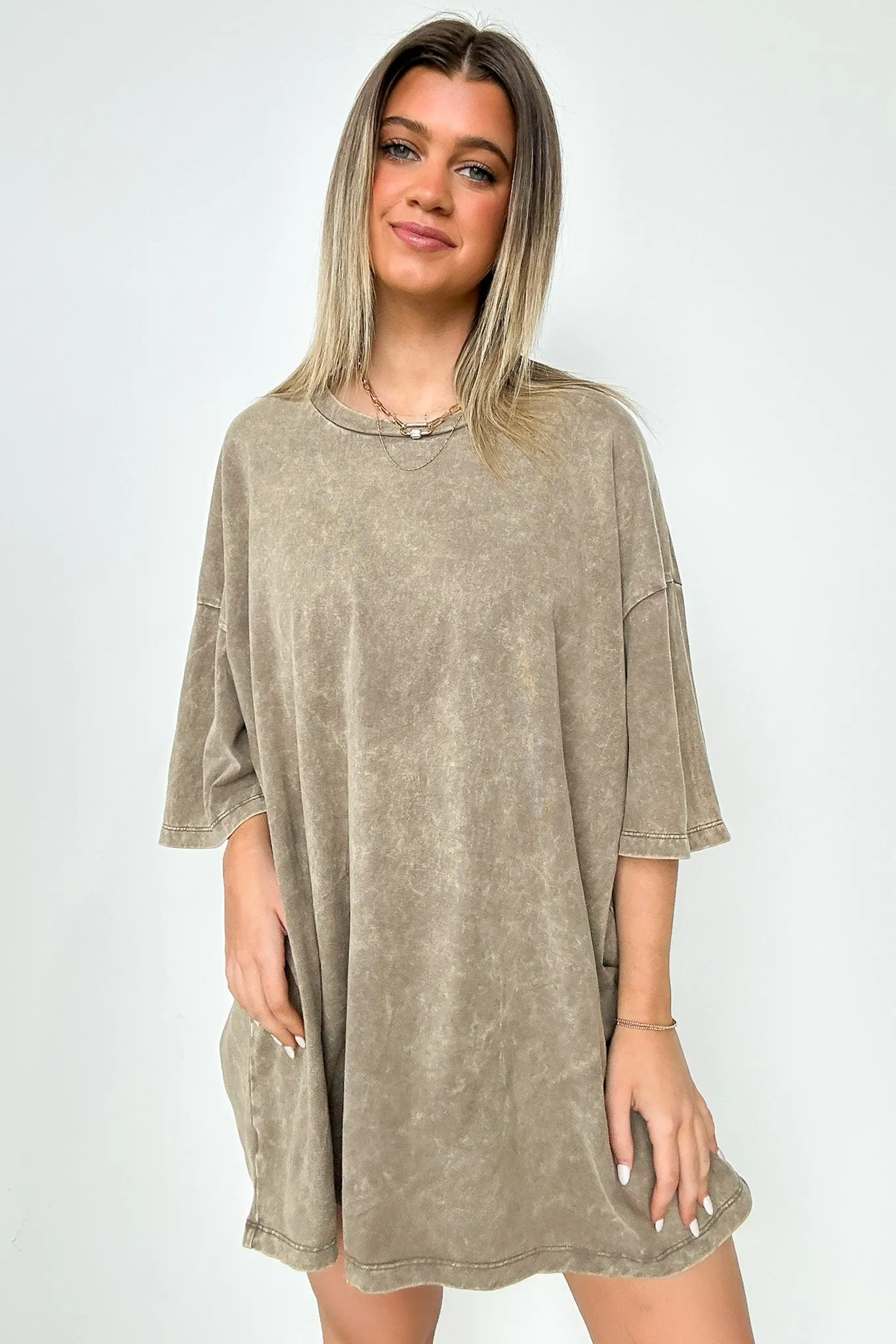 Weekend Awaits Mineral Wash Oversized Top - BACK IN STOCK