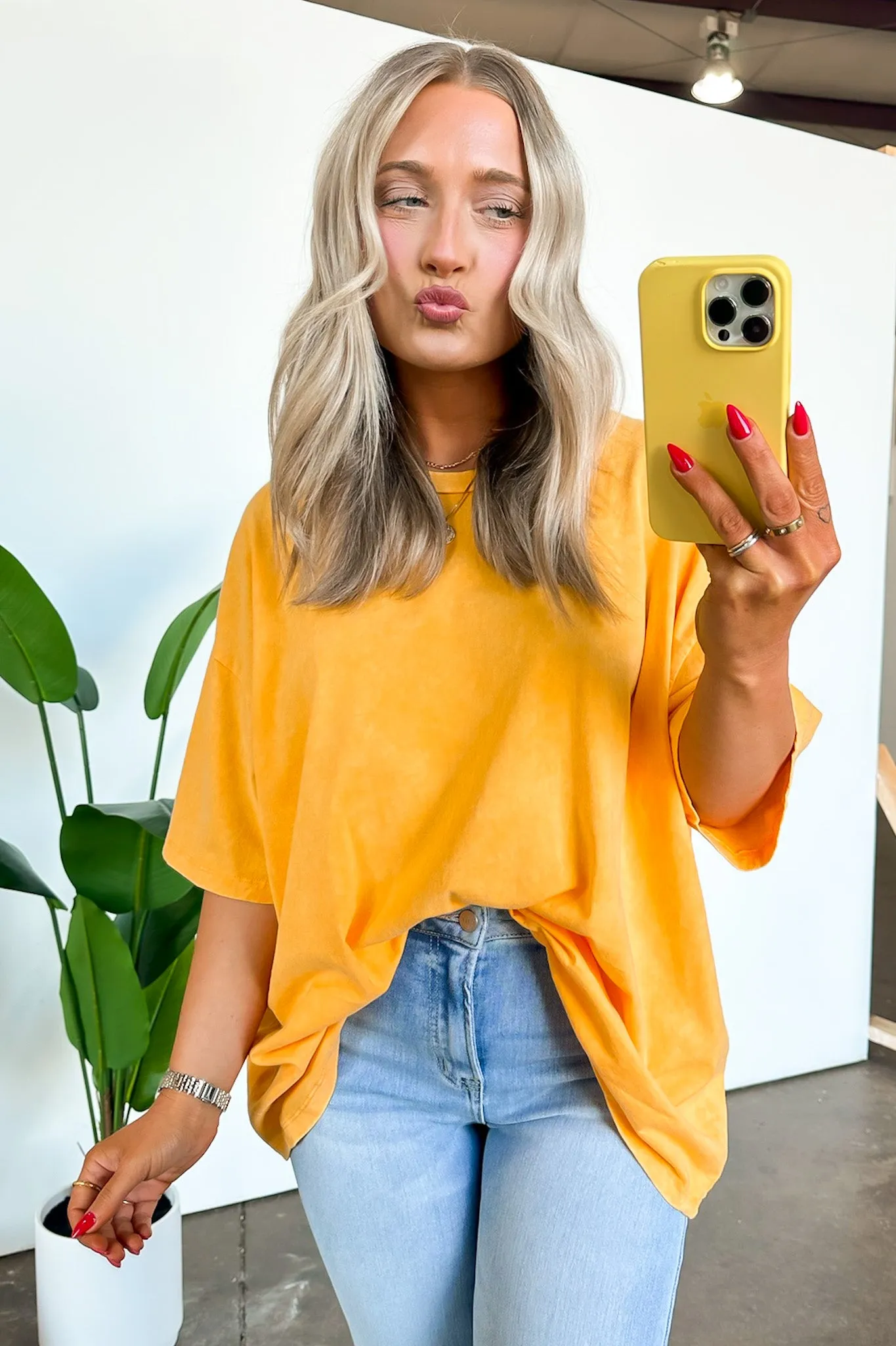 Weekend Awaits Mineral Wash Oversized Top - BACK IN STOCK