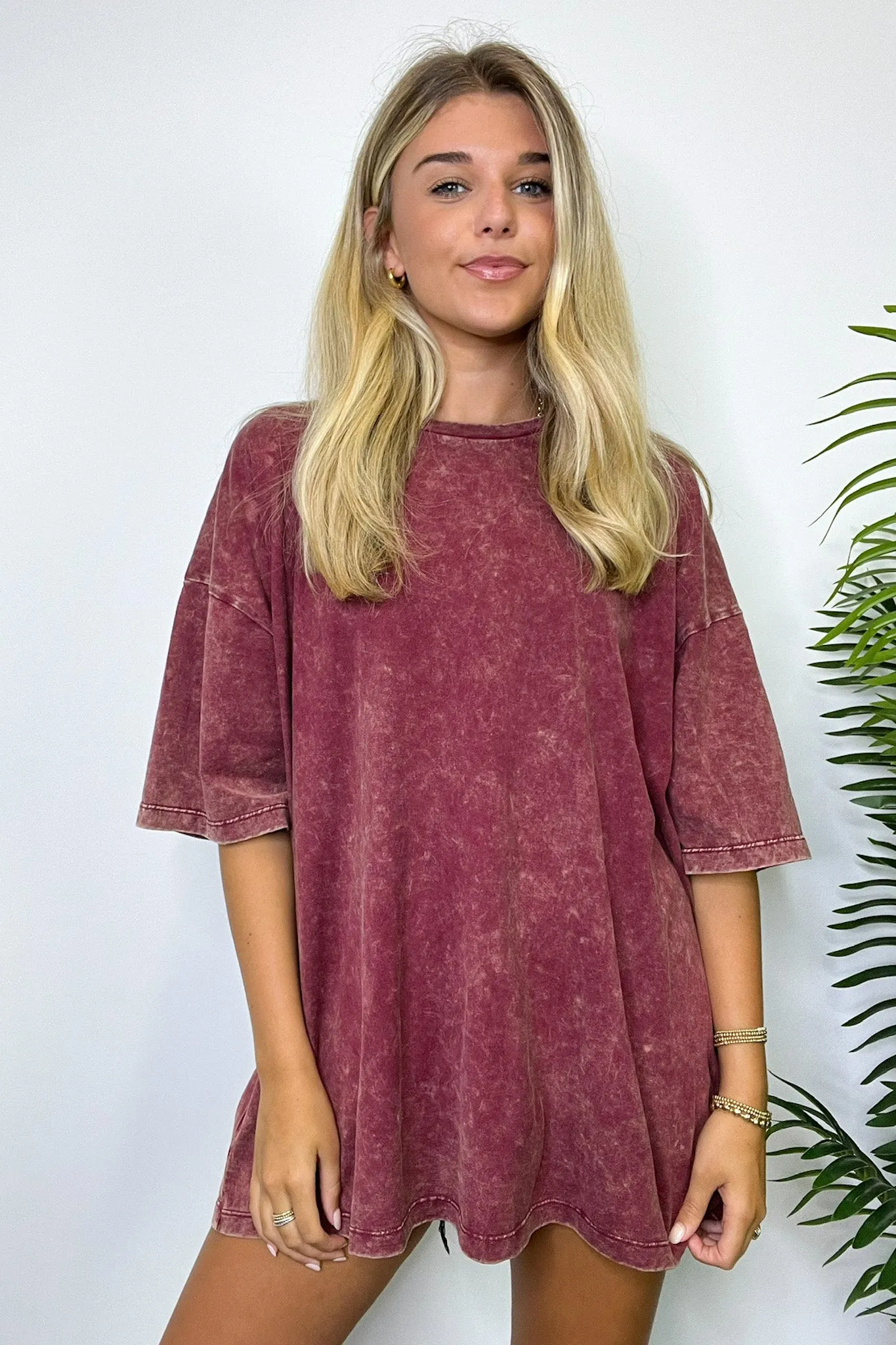Weekend Awaits Mineral Wash Oversized Top - BACK IN STOCK