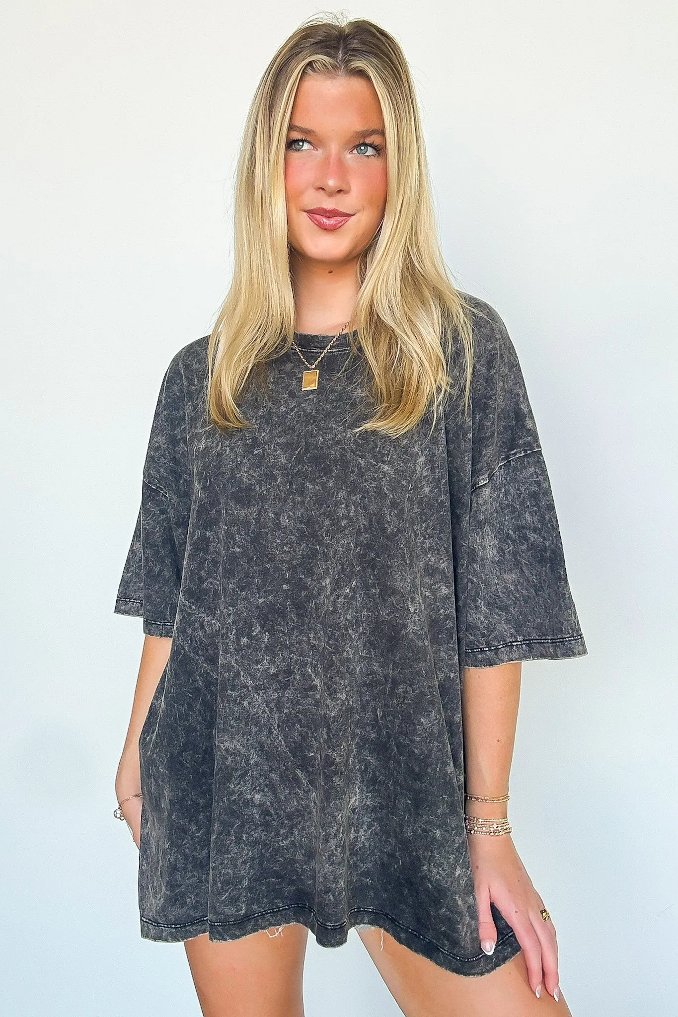 Weekend Awaits Mineral Wash Oversized Top - BACK IN STOCK