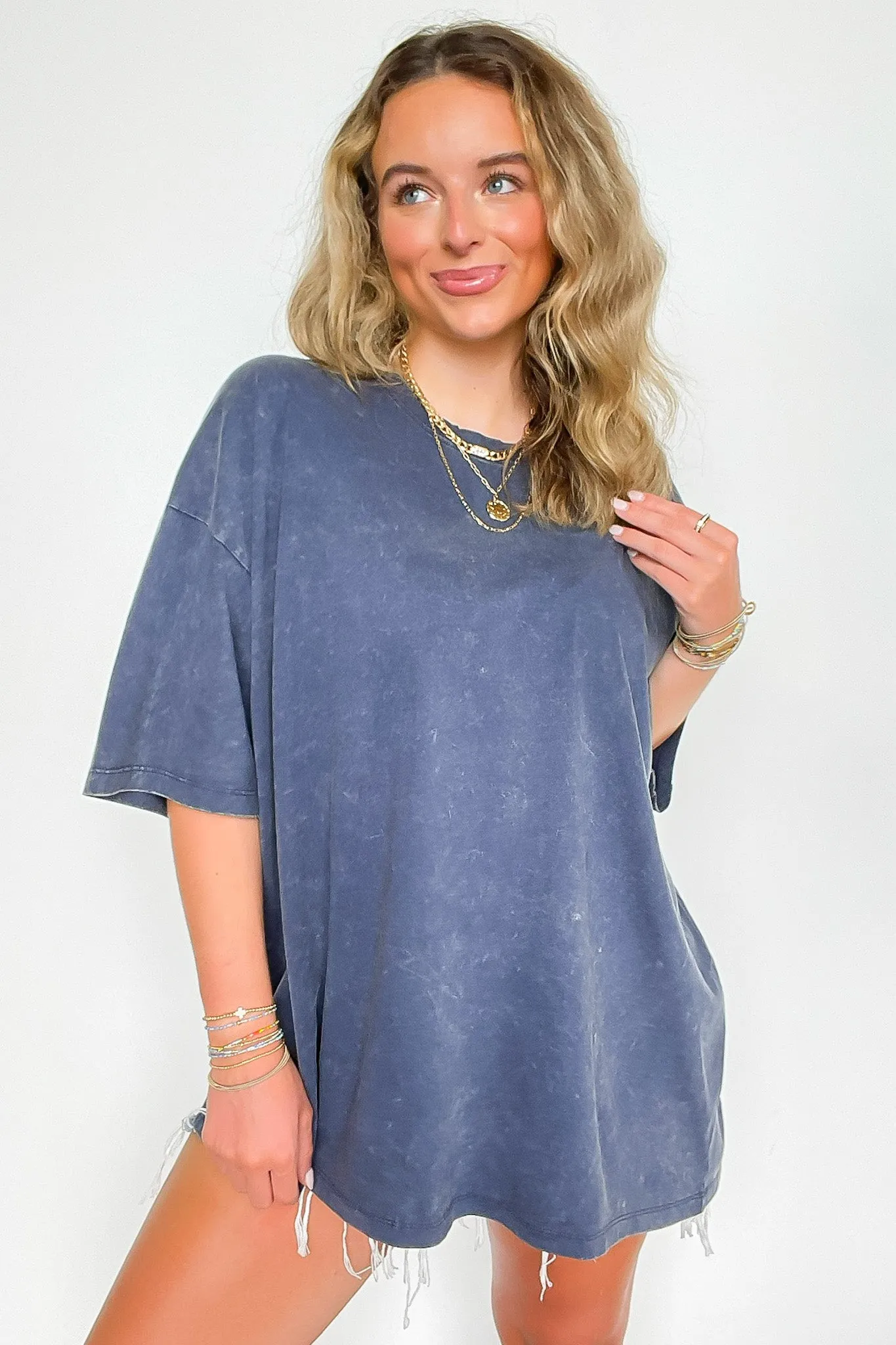 Weekend Awaits Mineral Wash Oversized Top - BACK IN STOCK