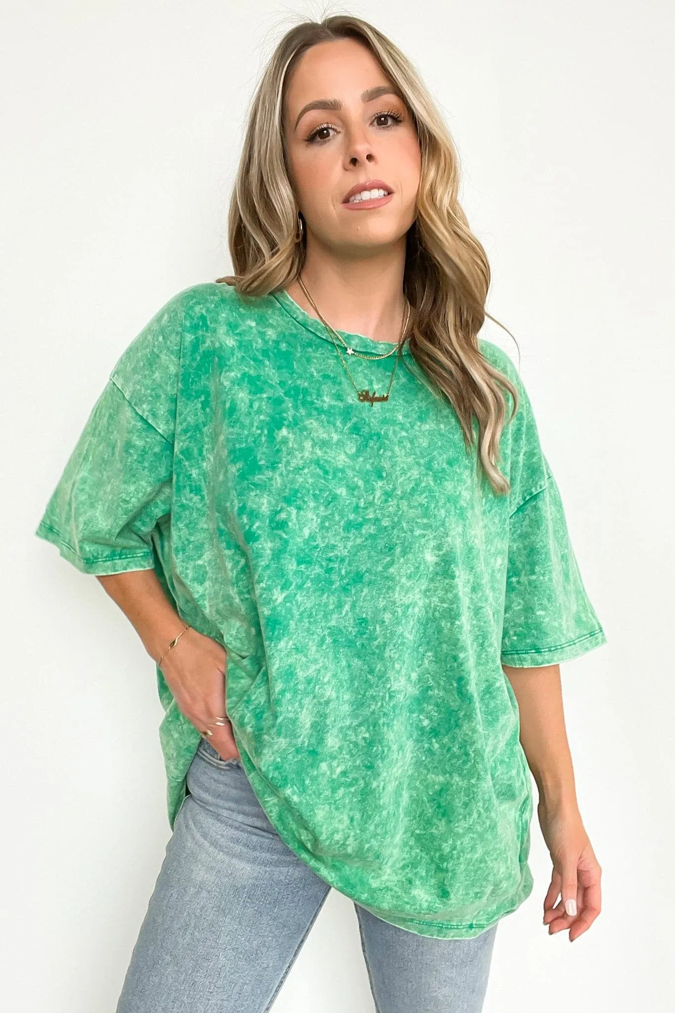 Weekend Awaits Mineral Wash Oversized Top - BACK IN STOCK