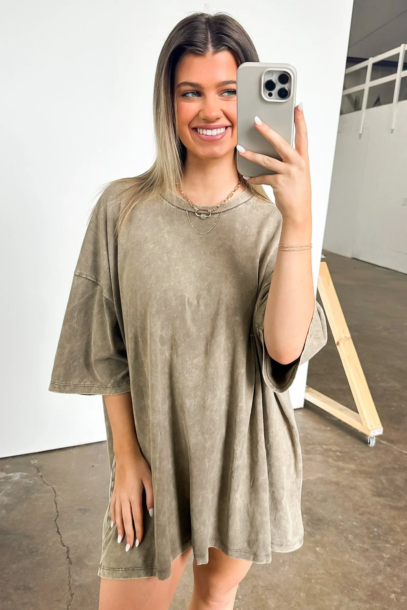 Weekend Awaits Mineral Wash Oversized Top - BACK IN STOCK