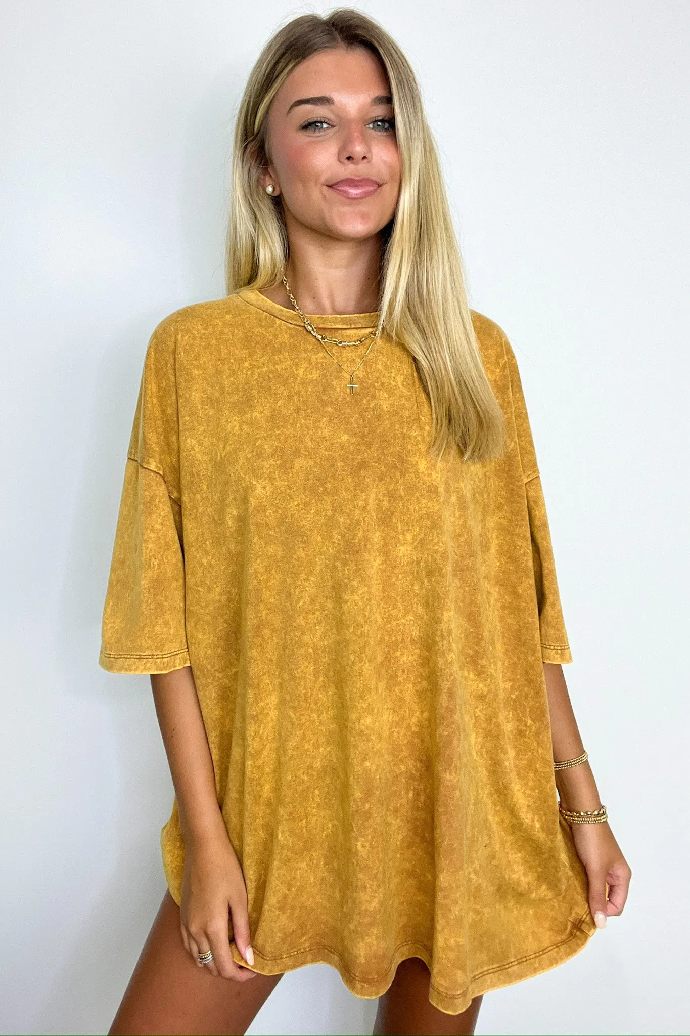 Weekend Awaits Mineral Wash Oversized Top - BACK IN STOCK