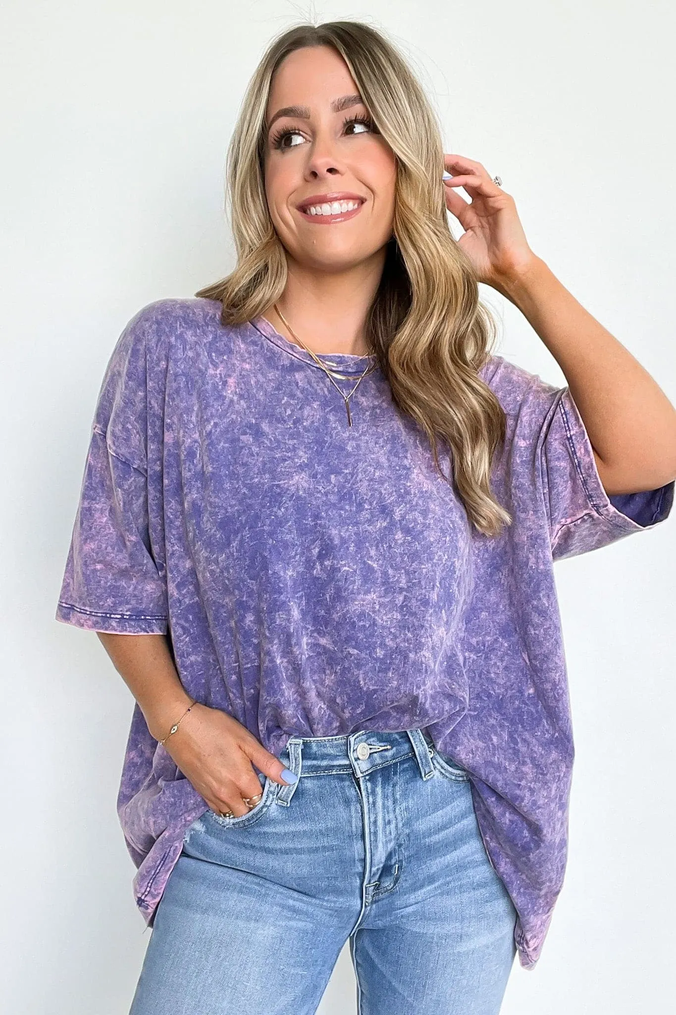 Weekend Awaits Mineral Wash Oversized Top - BACK IN STOCK