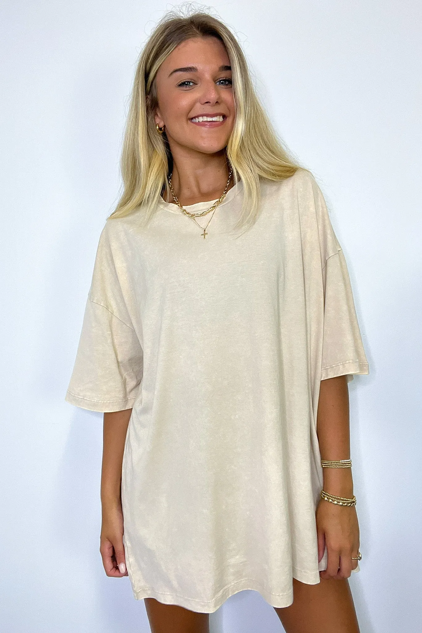 Weekend Awaits Mineral Wash Oversized Top - BACK IN STOCK