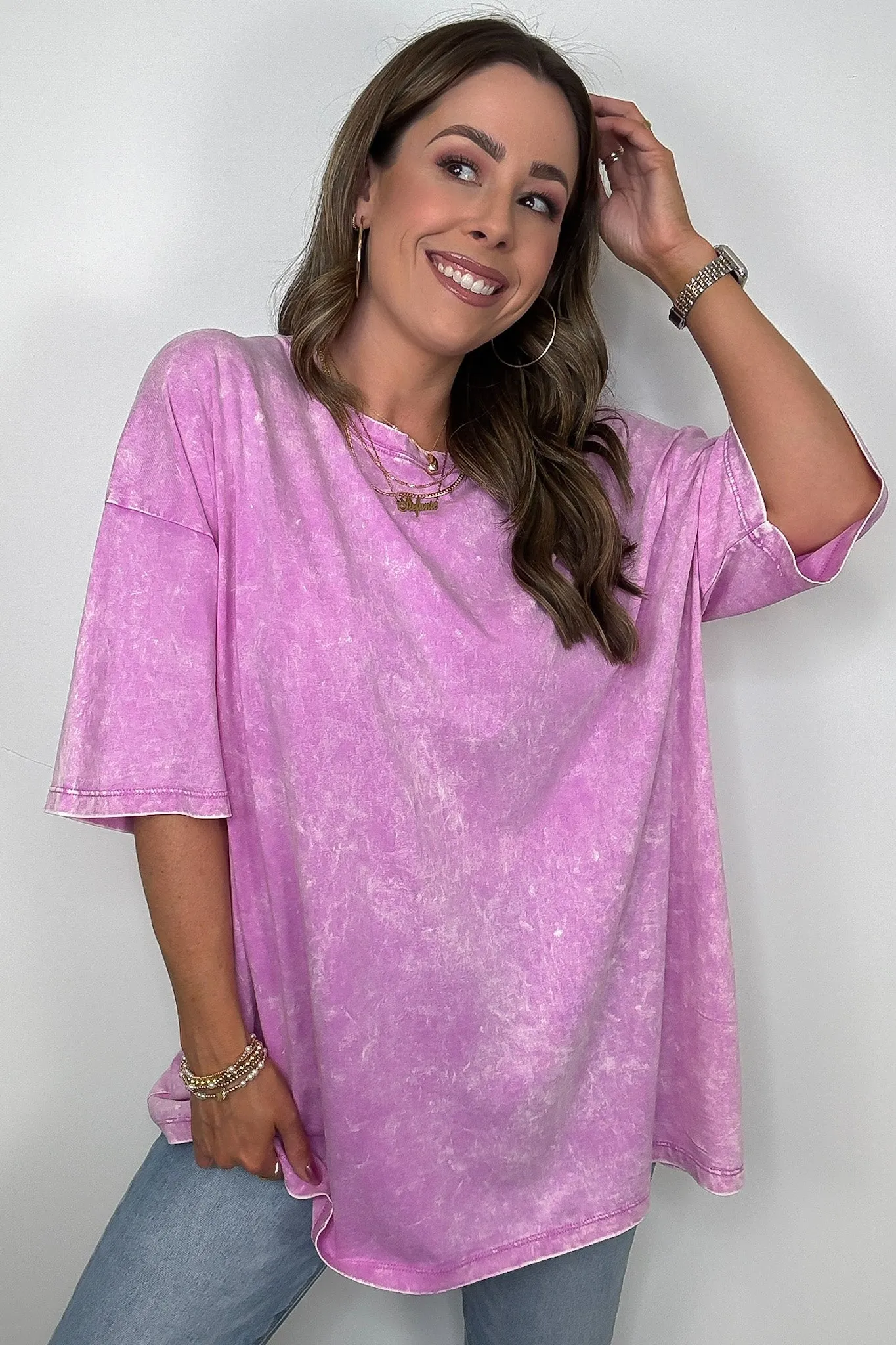 Weekend Awaits Mineral Wash Oversized Top - BACK IN STOCK