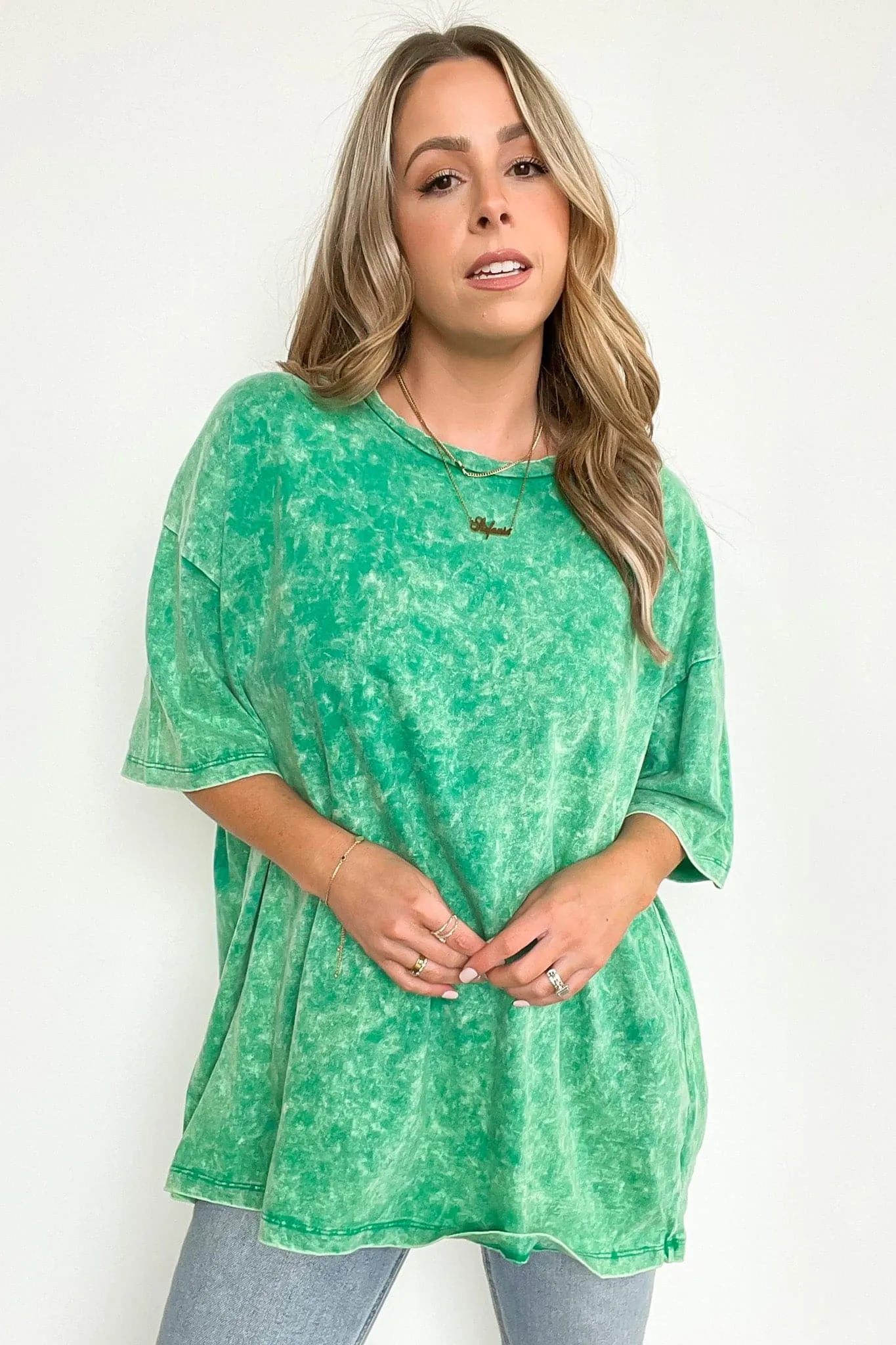 Weekend Awaits Mineral Wash Oversized Top - BACK IN STOCK