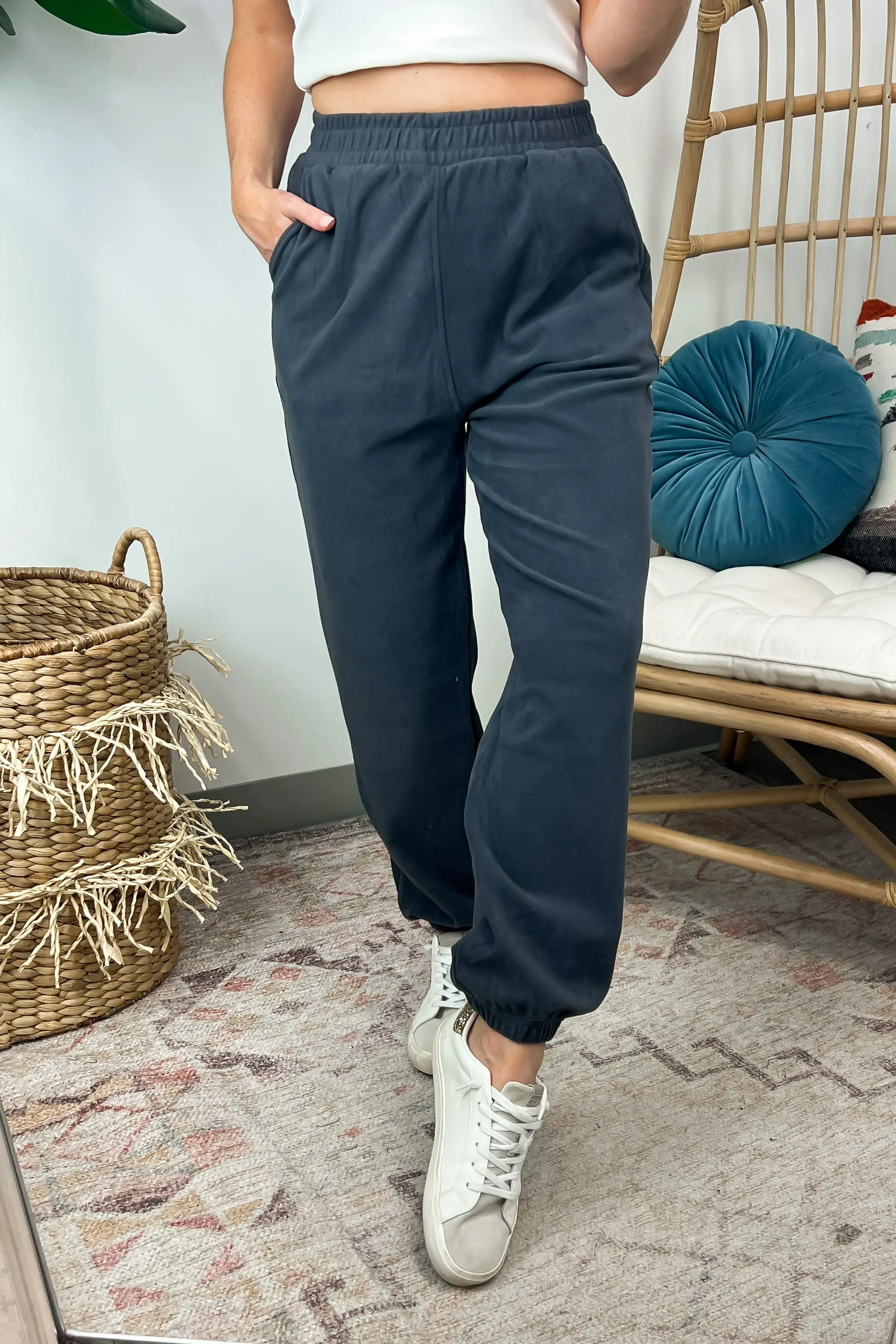 Weekend Wishes Elastic Waist Lounge Joggers - BACK IN STOCK