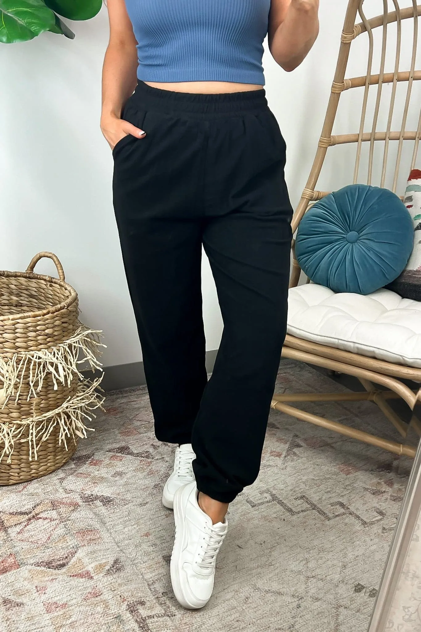 Weekend Wishes Elastic Waist Lounge Joggers - BACK IN STOCK