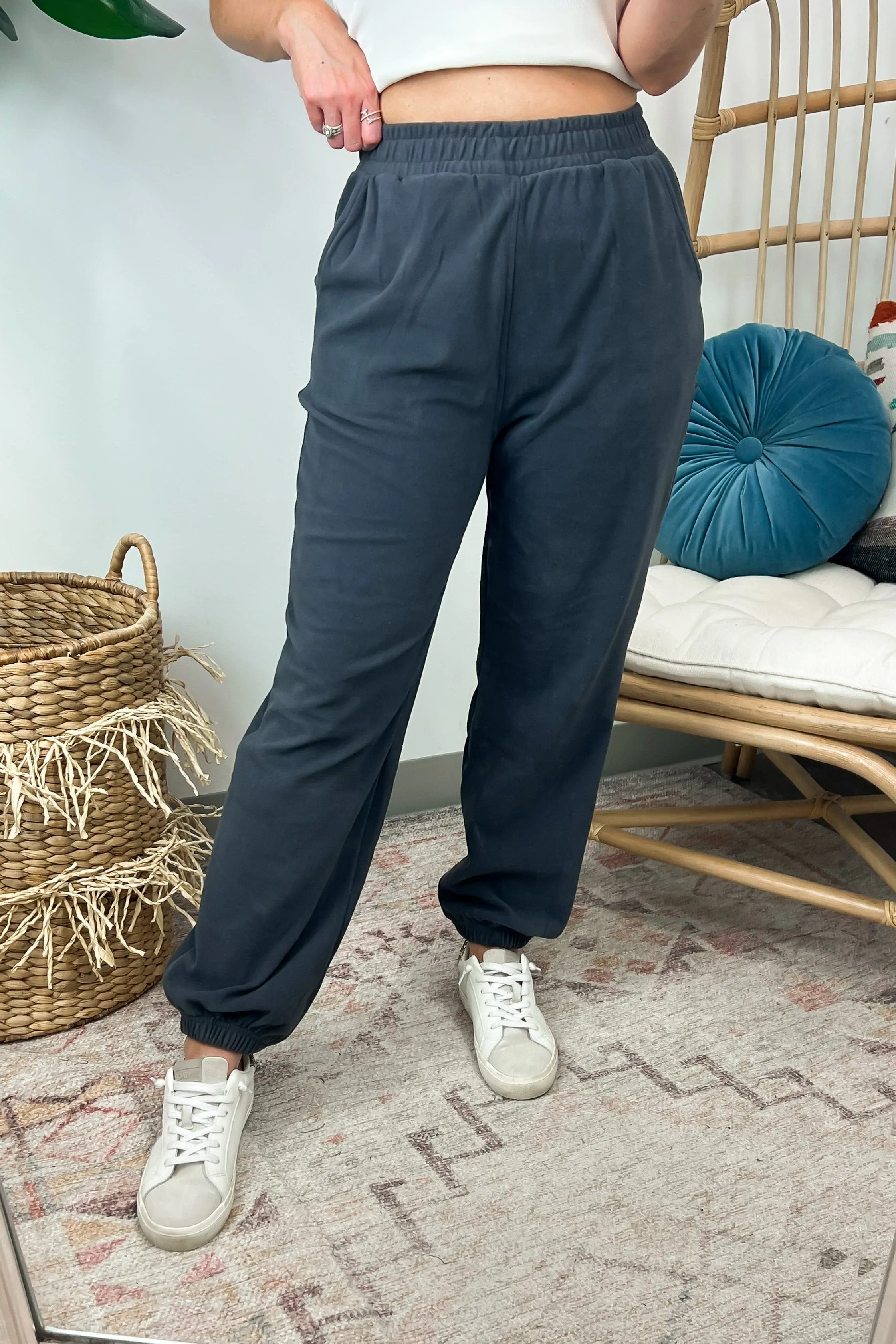 Weekend Wishes Elastic Waist Lounge Joggers - BACK IN STOCK