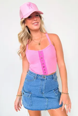 Weekly Favorite Button Detail Tank Top - FINAL SALE
