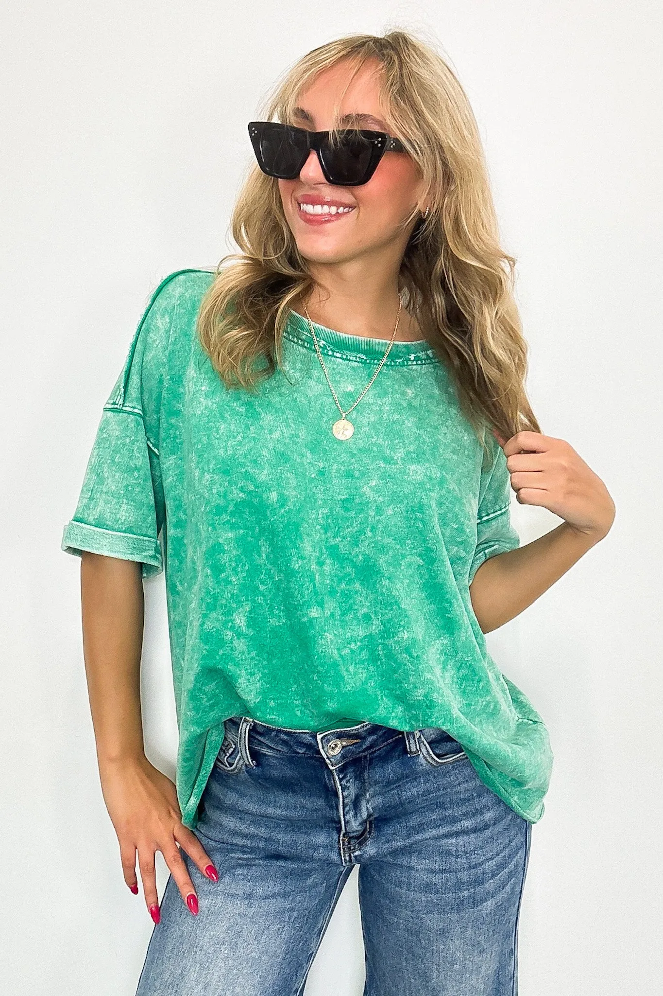 Wild Drift Acid Wash Relaxed Tee - BACK IN STOCK