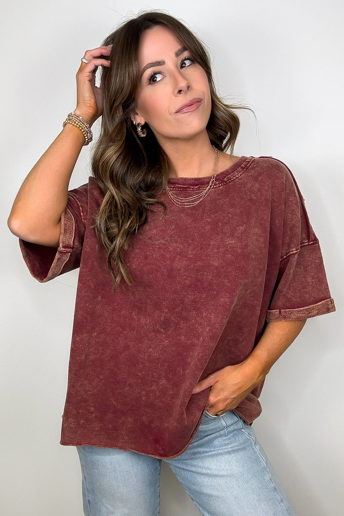 Wild Drift Acid Wash Relaxed Tee - BACK IN STOCK