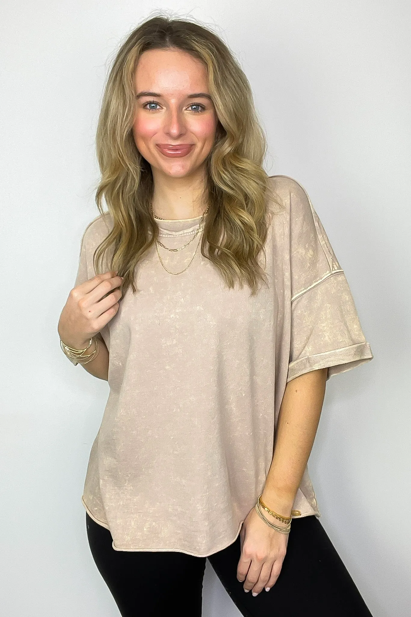 Wild Drift Acid Wash Relaxed Tee - BACK IN STOCK
