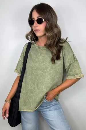 Wild Drift Acid Wash Relaxed Tee - BACK IN STOCK