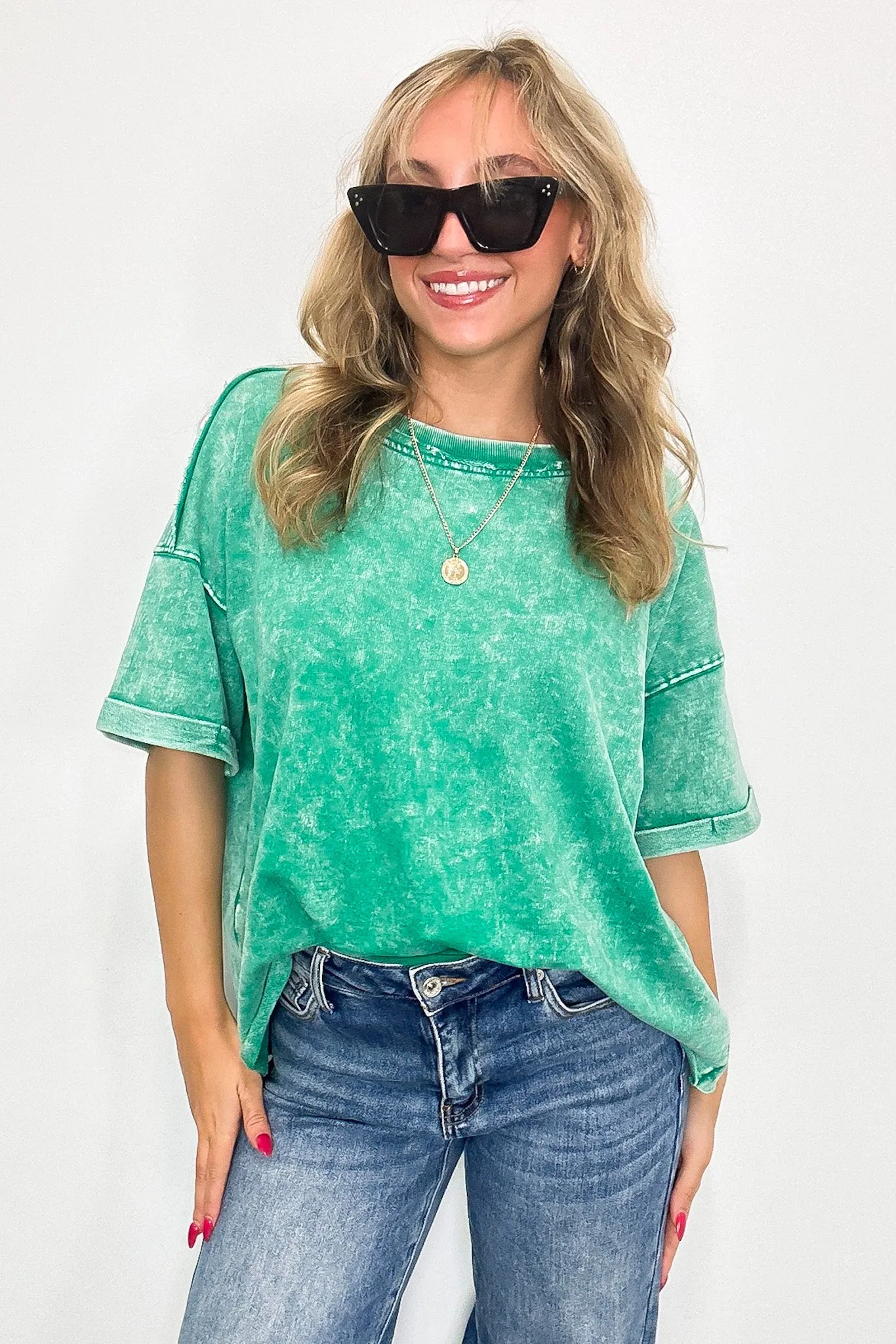Wild Drift Acid Wash Relaxed Tee - BACK IN STOCK