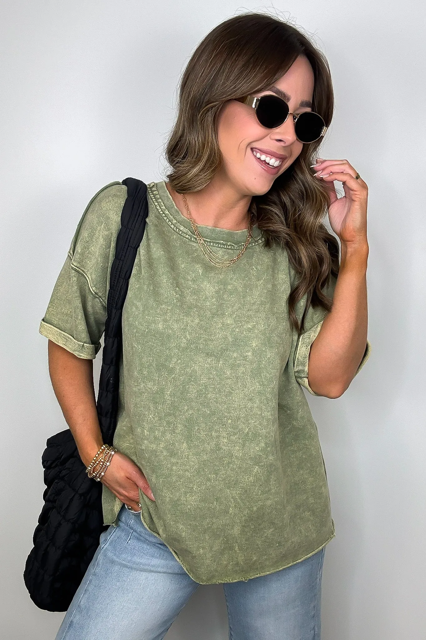 Wild Drift Acid Wash Relaxed Tee - BACK IN STOCK
