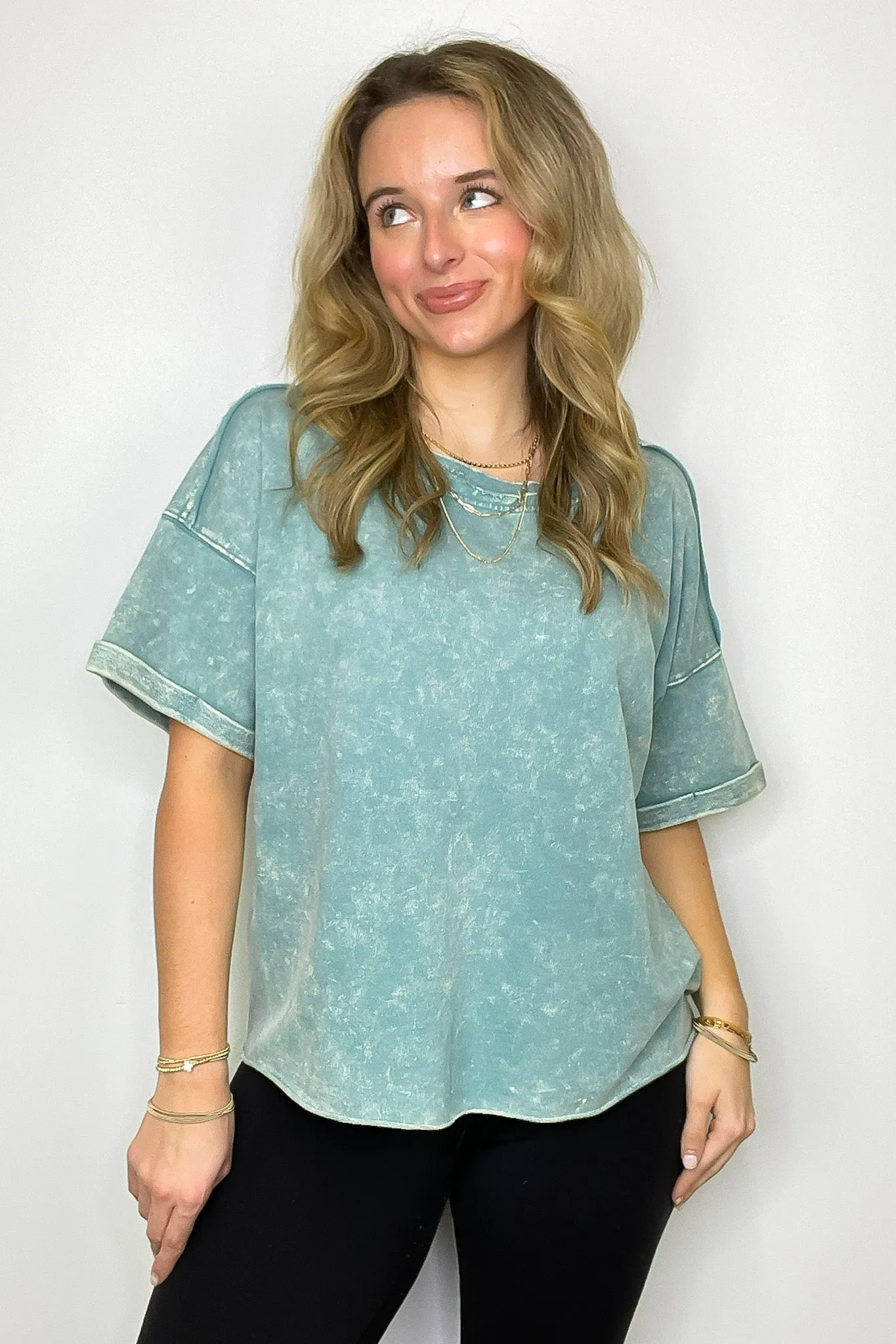 Wild Drift Acid Wash Relaxed Tee - BACK IN STOCK