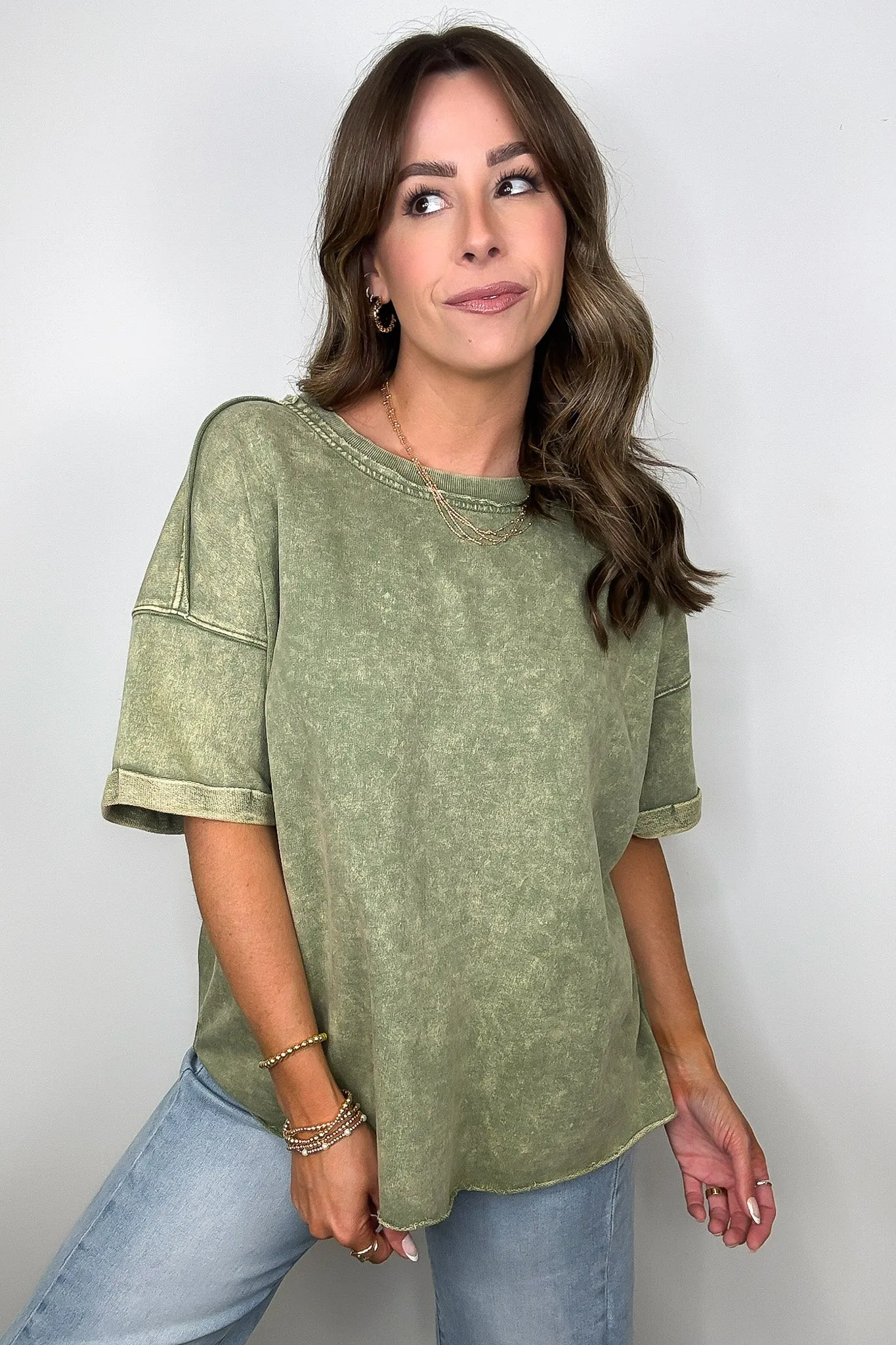 Wild Drift Acid Wash Relaxed Tee - BACK IN STOCK