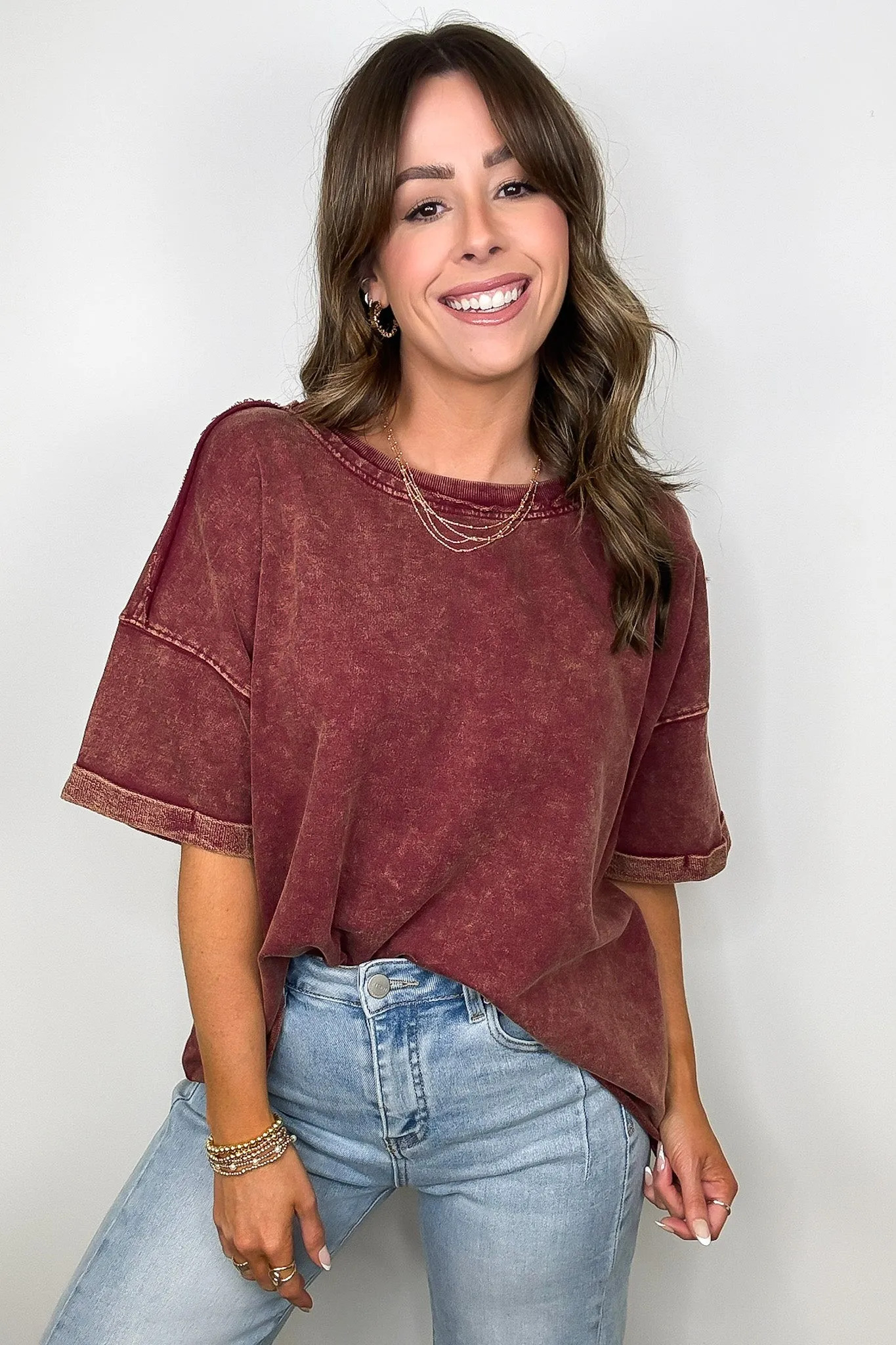 Wild Drift Acid Wash Relaxed Tee - BACK IN STOCK