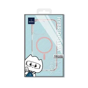 Wiwu Cover Hybrid Ultra For iPhone16 Pro Max, Transparent & Pink