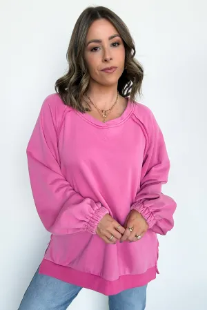 Zadie Cross Back Vintage Wash Pullover - FINAL SALE