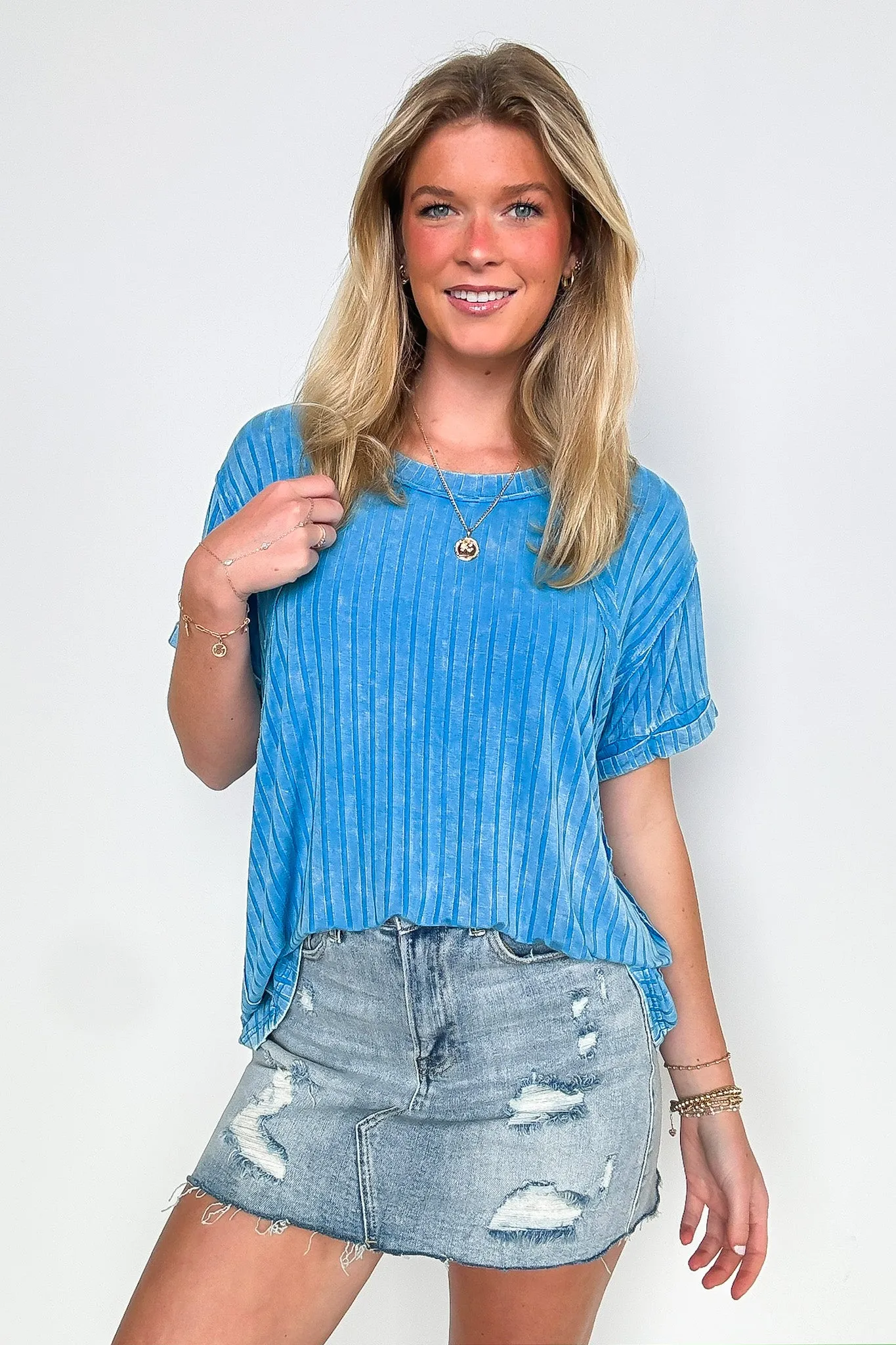 Zandrah Ribbed Raglan Knit Top - BACK IN STOCK