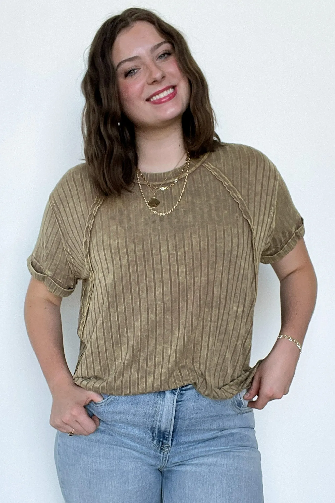 Zandrah Ribbed Raglan Knit Top - BACK IN STOCK