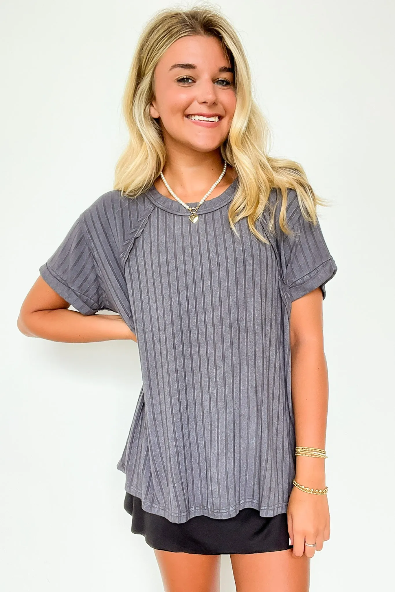 Zandrah Ribbed Raglan Knit Top - BACK IN STOCK
