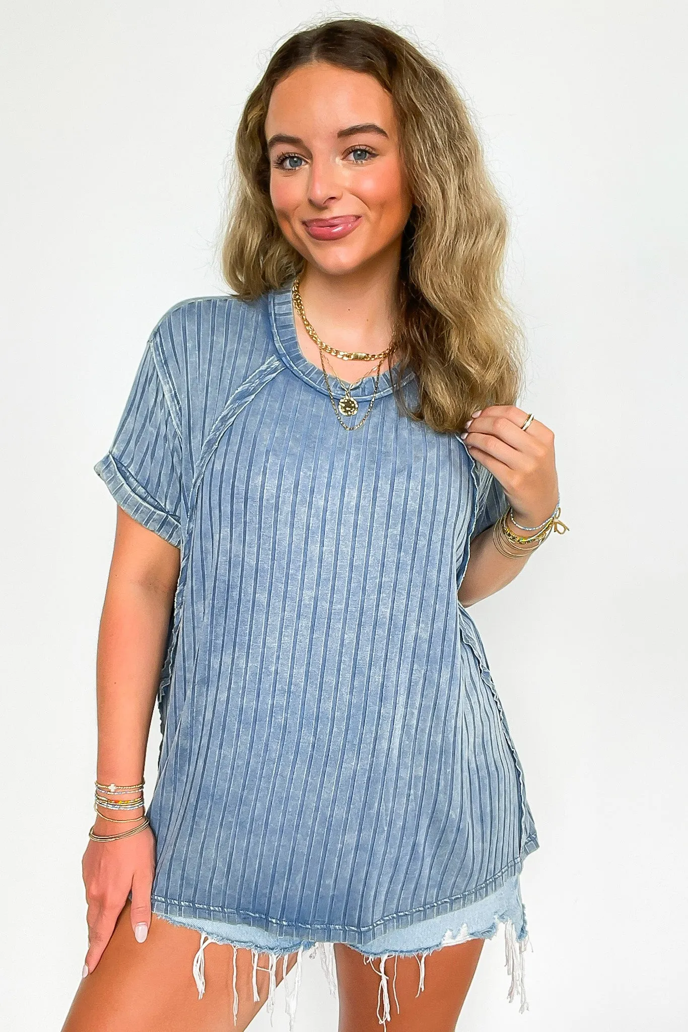 Zandrah Ribbed Raglan Knit Top - BACK IN STOCK