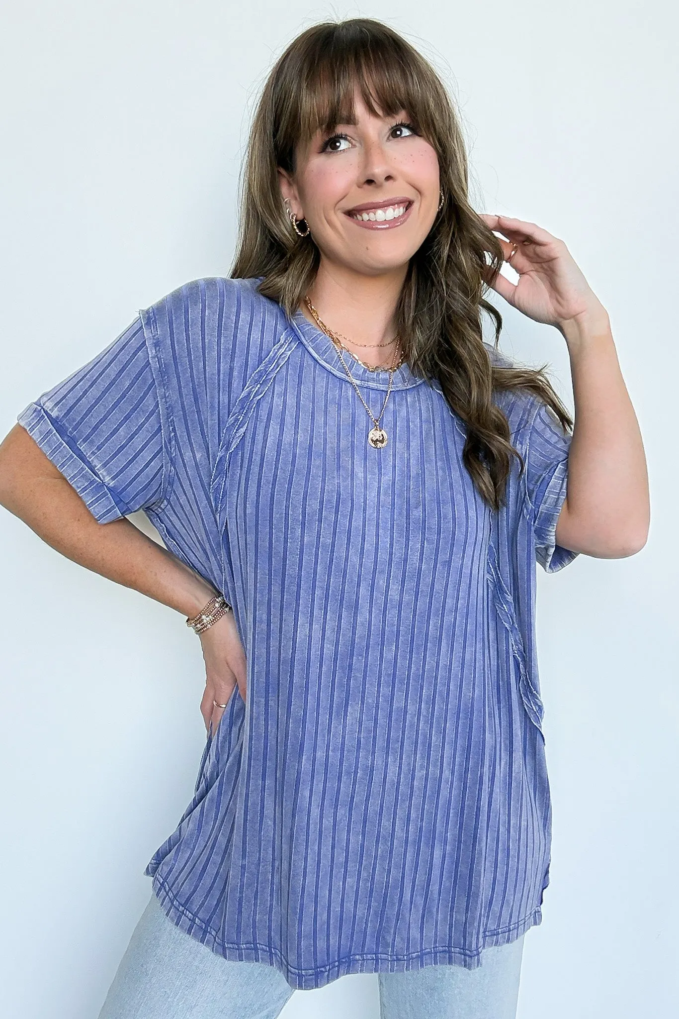 Zandrah Ribbed Raglan Knit Top - BACK IN STOCK