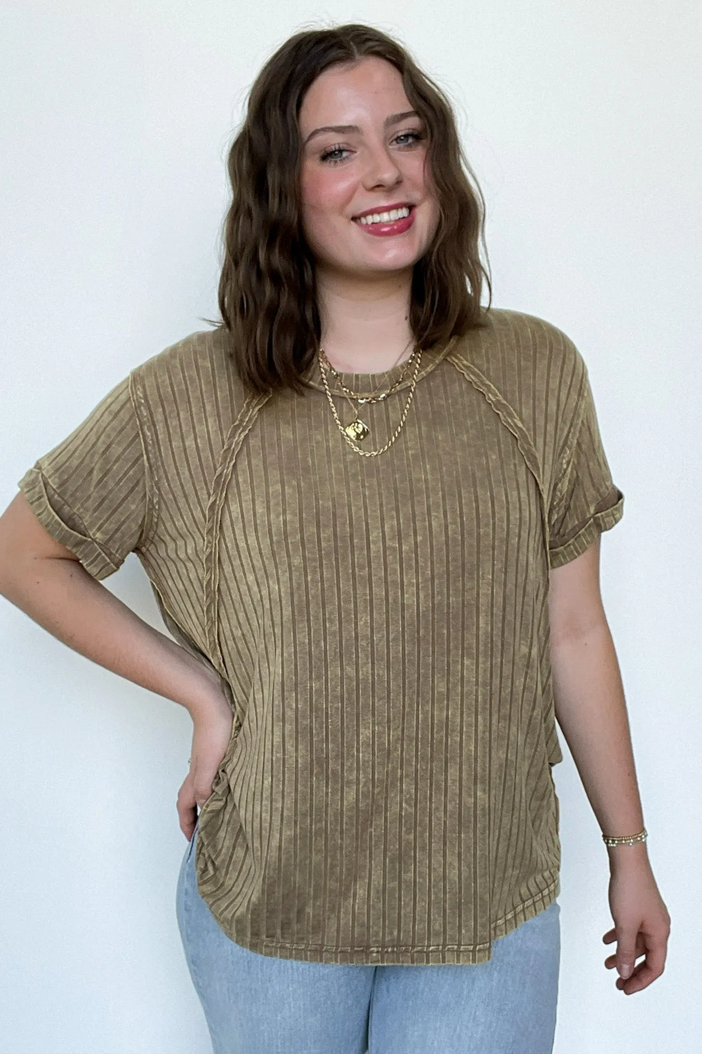 Zandrah Ribbed Raglan Knit Top - BACK IN STOCK