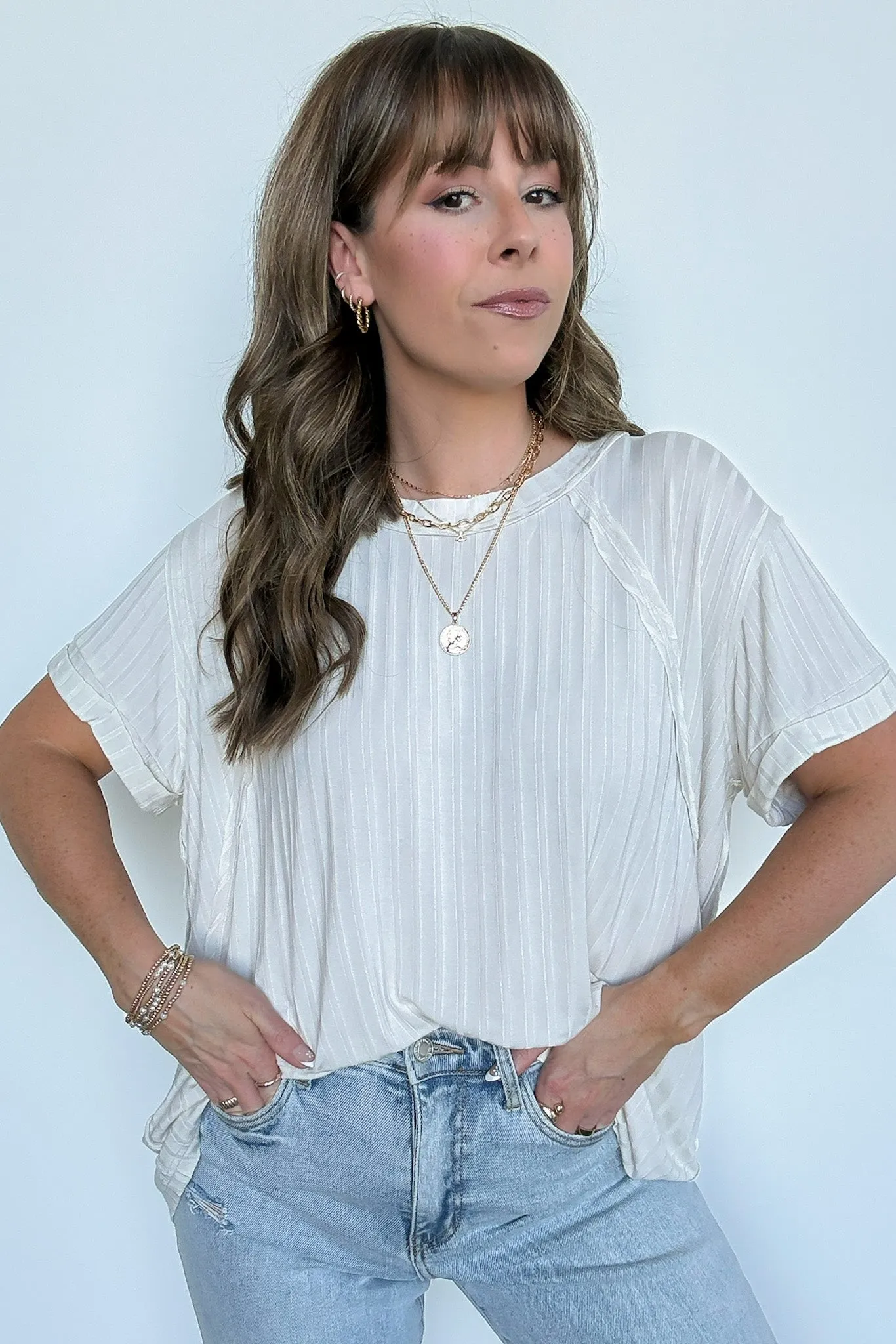 Zandrah Ribbed Raglan Knit Top - BACK IN STOCK