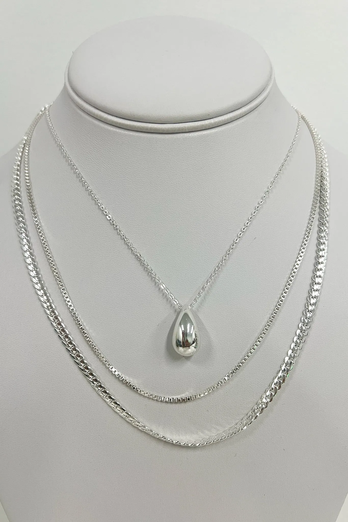 Zarita Teardrop Layered Necklace