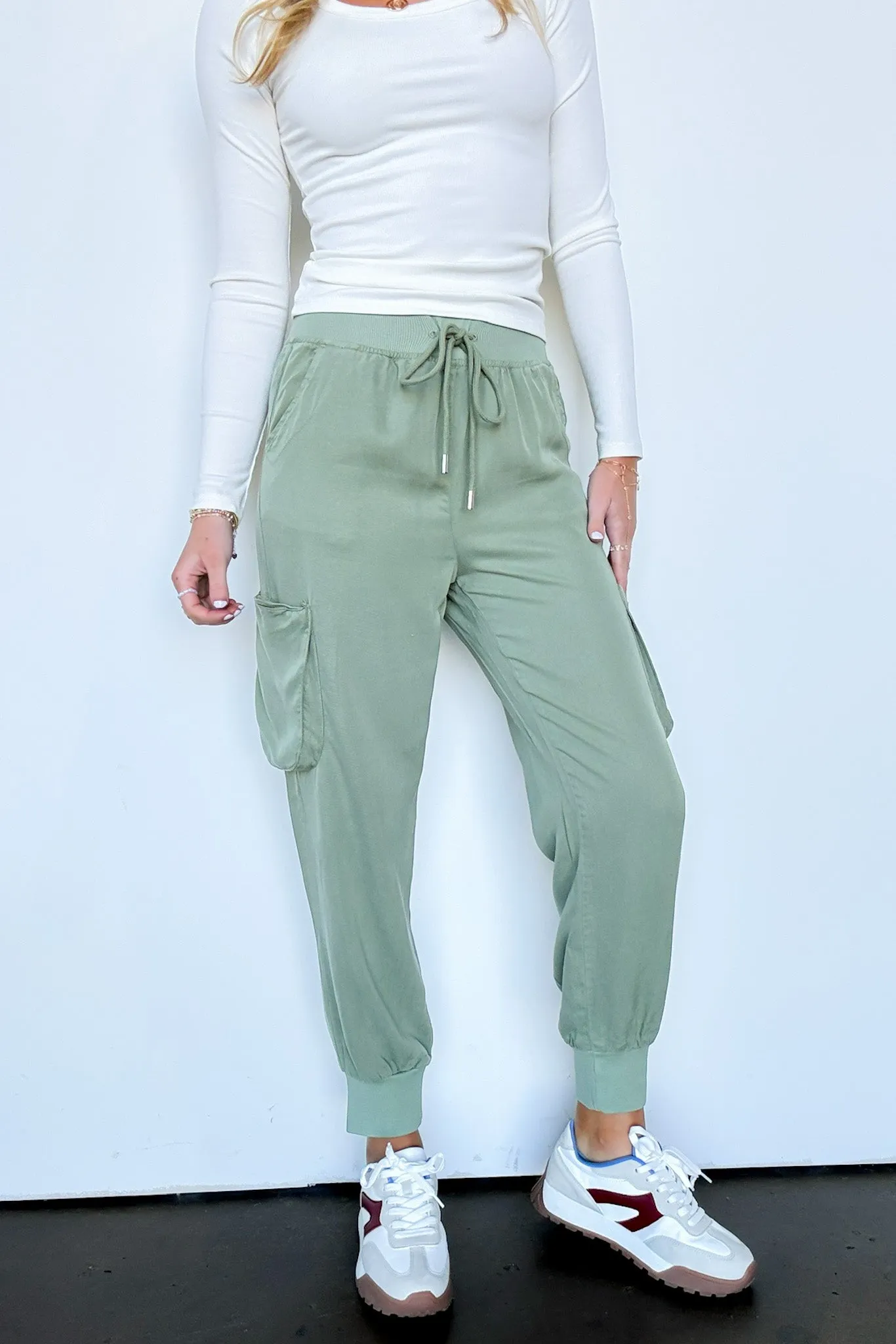 Zayna High Rise Cargo Joggers - FINAL SALE