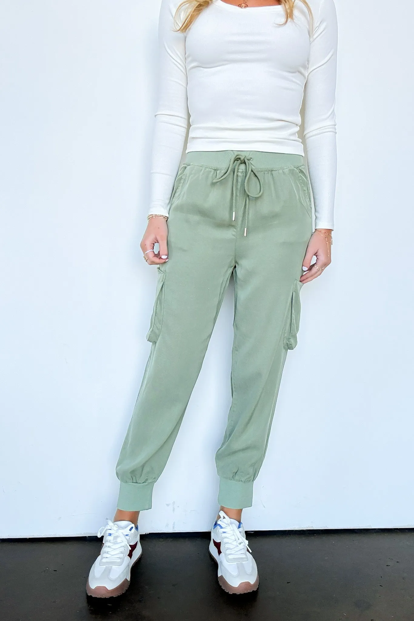 Zayna High Rise Cargo Joggers - FINAL SALE
