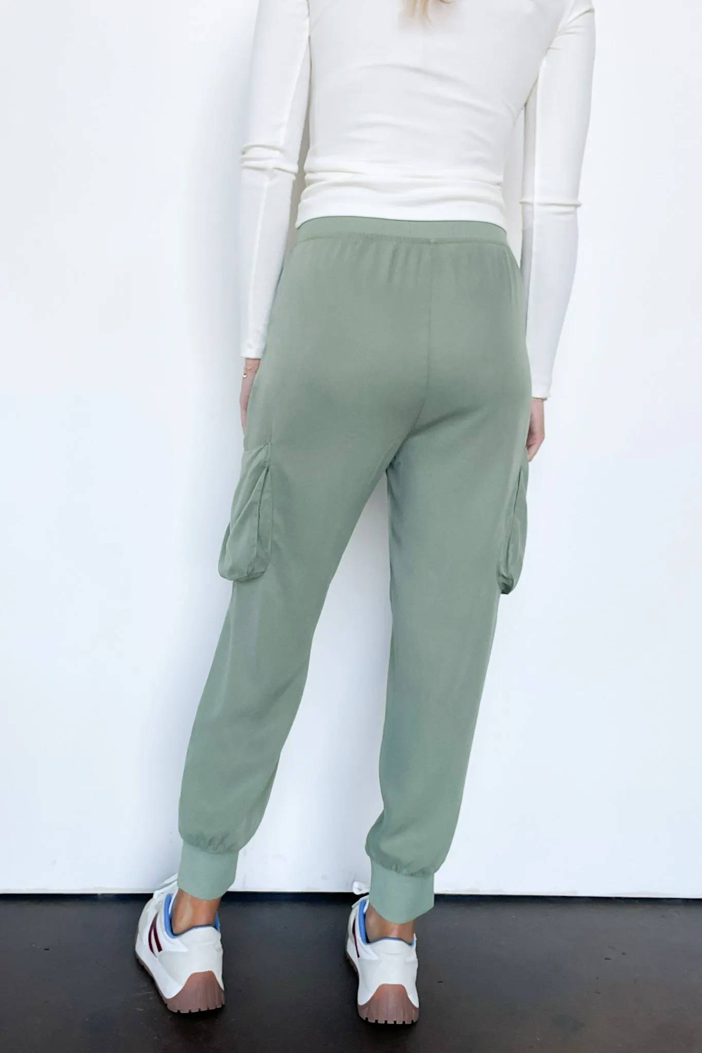 Zayna High Rise Cargo Joggers - FINAL SALE