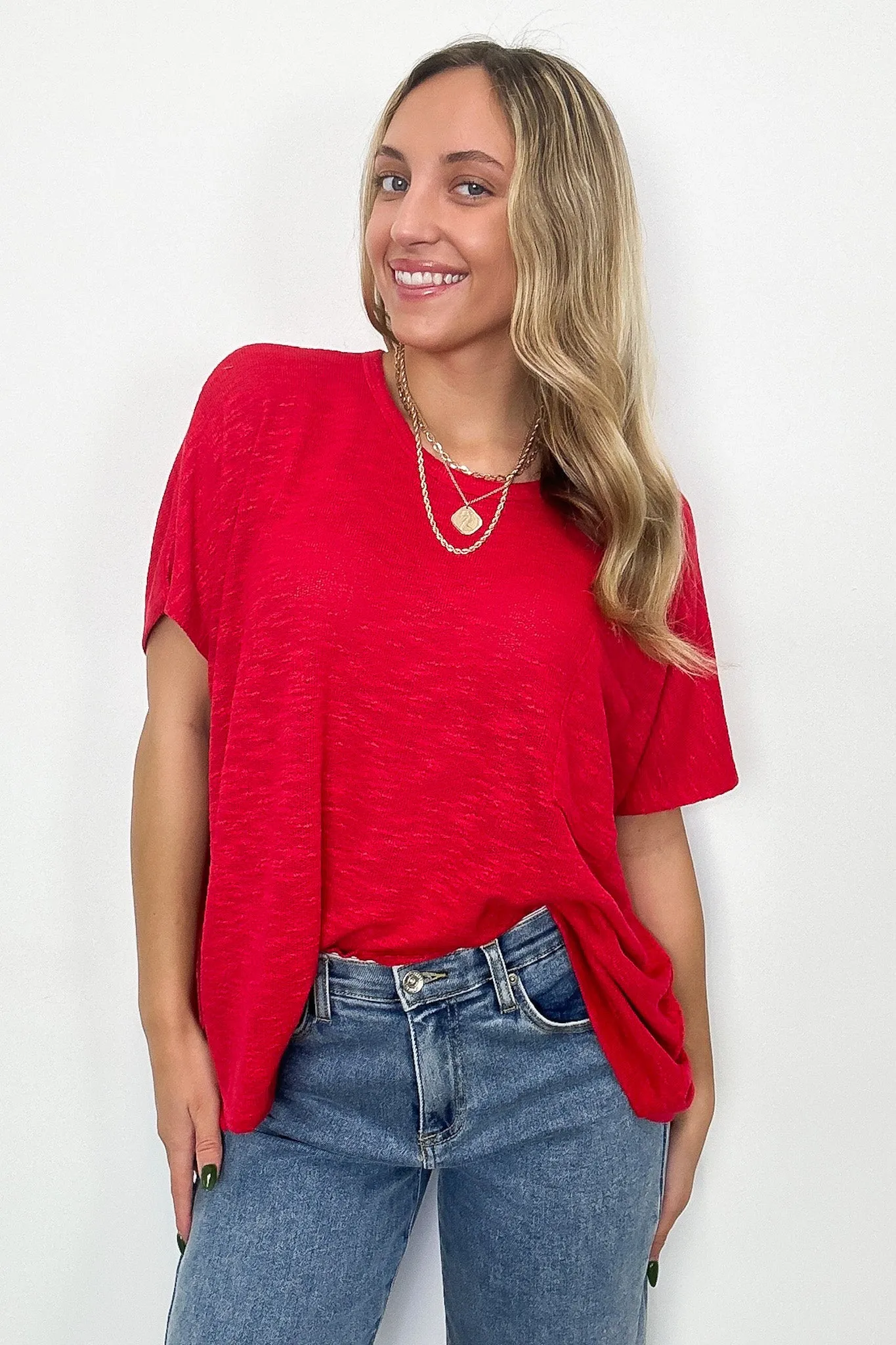 Zen Zone Oversized Knit Pocket Top - BACK IN STOCK