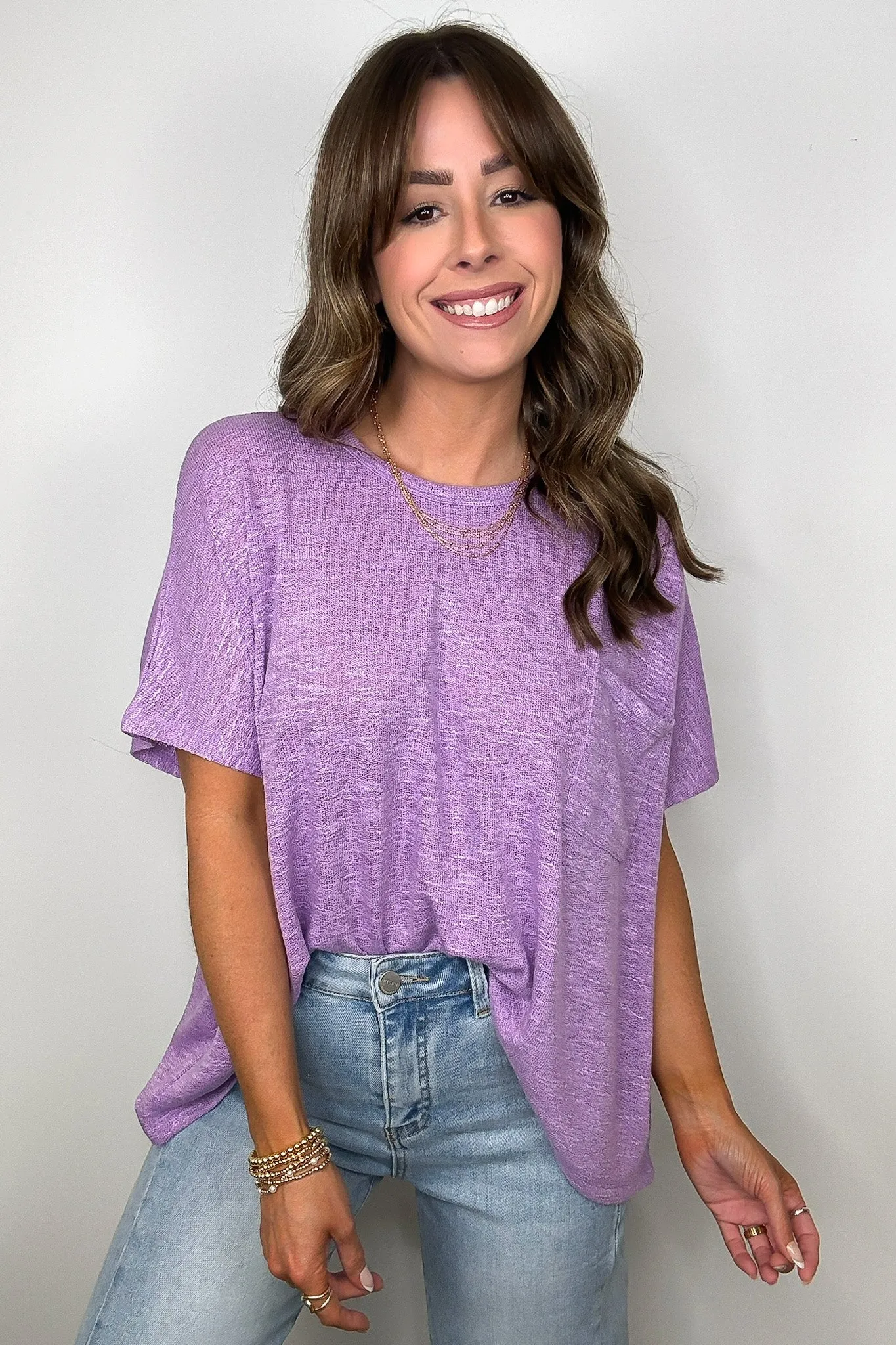 Zen Zone Oversized Knit Pocket Top - BACK IN STOCK