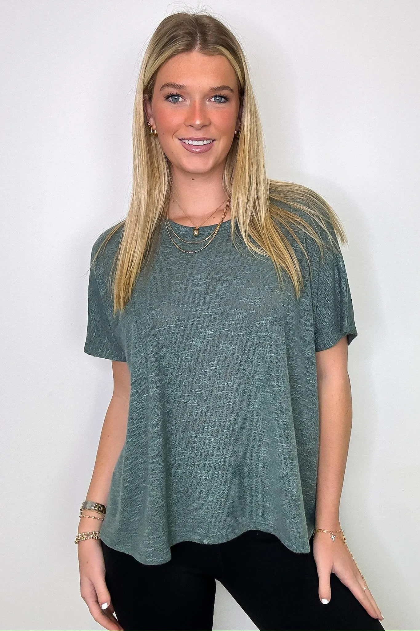 Zen Zone Oversized Knit Pocket Top - BACK IN STOCK