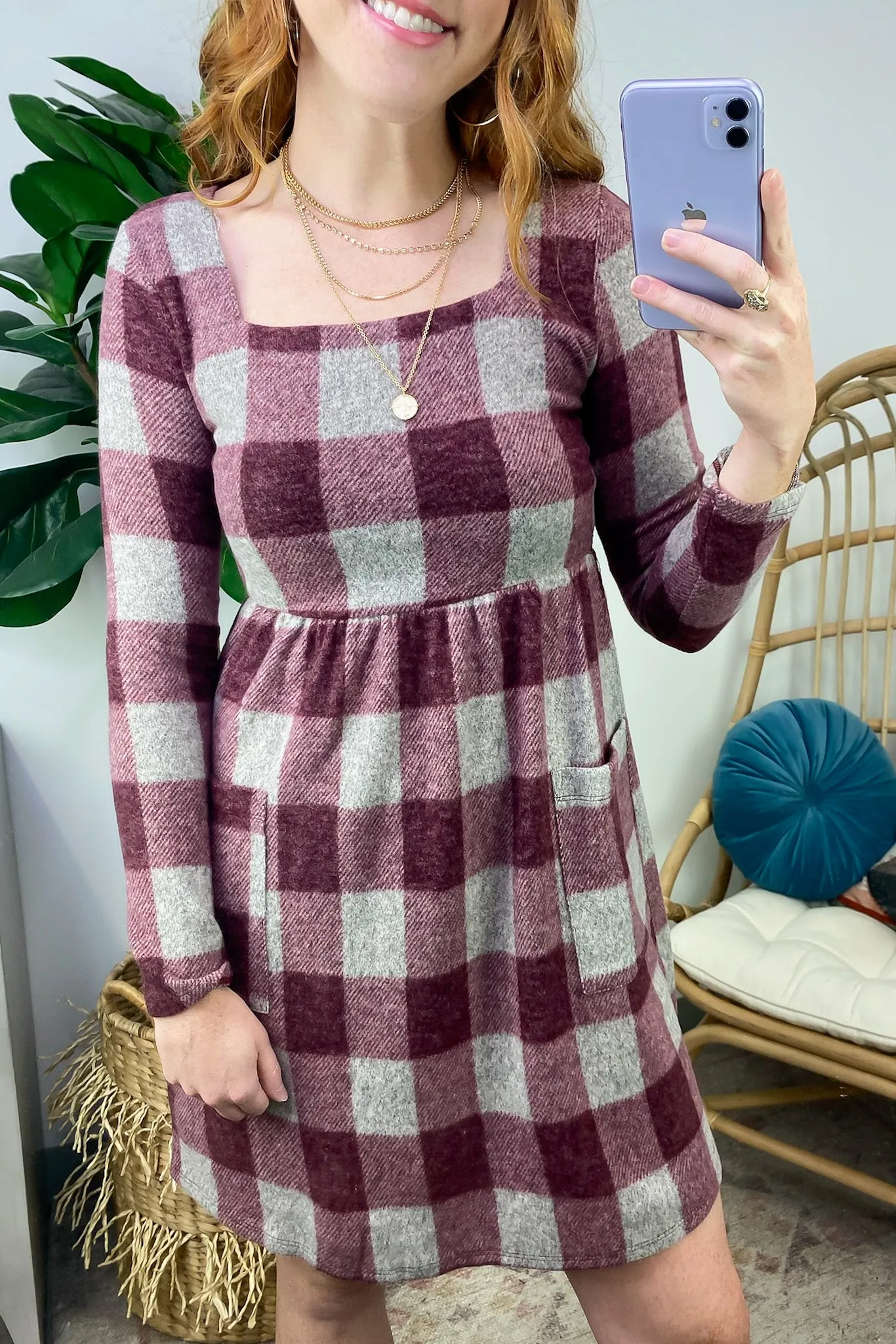 Zenitha Plaid Pocket Dress - FINAL SALE